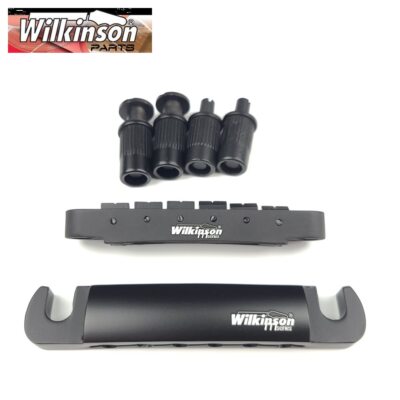 Wilkinson Black Tune-O-Matic Style Electric Guitar BridgeLP SG GuitarWOGT1+WOGB2
