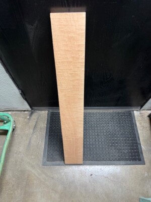 Flame Maple Curly .75 X5''x36   Bass Guitar Neck Figured KD 3/4'' Strat Tele