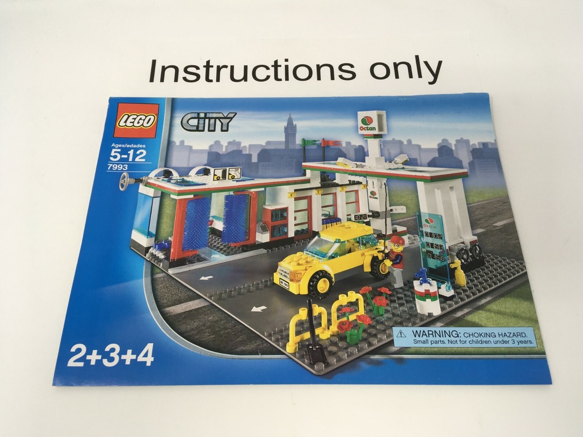 ONLY instructions books 2-4 Lego 7993 Service Station gas City