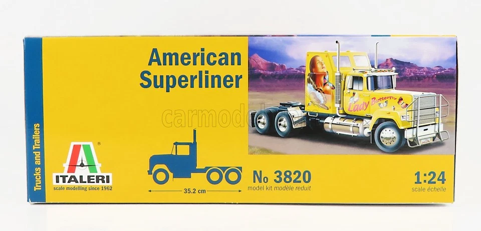 MODELLINO CAMION STATICO ITALERI MACK AMERICAN SUPERLINER TRUCK 1979 SCALA 1/24 - Immagine 2 di 2