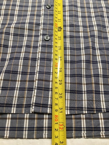 Michael Kors Herren Hemd Classic Fit XL Langarm Farbe Blau 100% Baumwolle - SCHARF - Bild 8 von 8
