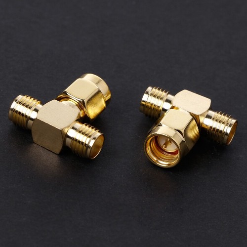 10PCS 3 Way Splitter SMA Male to Two SMA Female Triple for T RF Adapter Connect - Zdjęcie 8 z 8