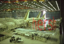 Vtg 1970 Boeing Aircraft Assembly 35mm Amateur 35mm Slide Transparency