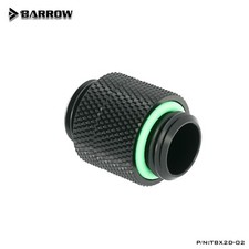 Barrow G1/4" Male to Male Rotary Connectors Extender Fittings TBX2D-02 Black
