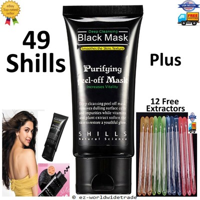 49 Shills Deep Cleansing Black MASK purifying peel-off black mud acne blackhead