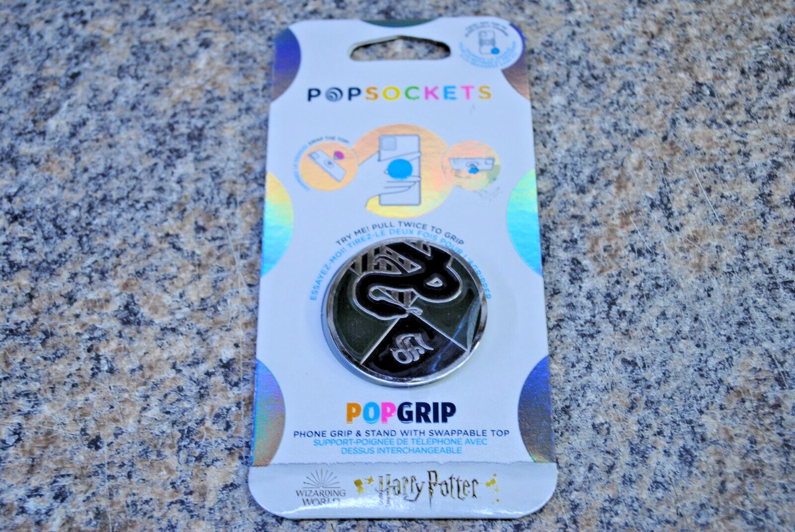 Harry Potter Slytherin Popsocket PopGrip Phone Stand Grip Holder Hogwarts New-image