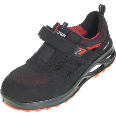 ELTEN Damen-Sicherheitssandale HANNAH XXTL black-red Easy ESD S1P Arbeitsschuh