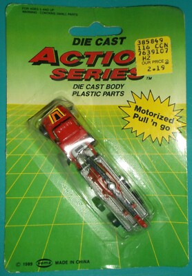 DIE CAST ACTION SERIES SOMA 1989 MOTORIZED PULL N GO NEW TRUCK WITH HELICOPTER