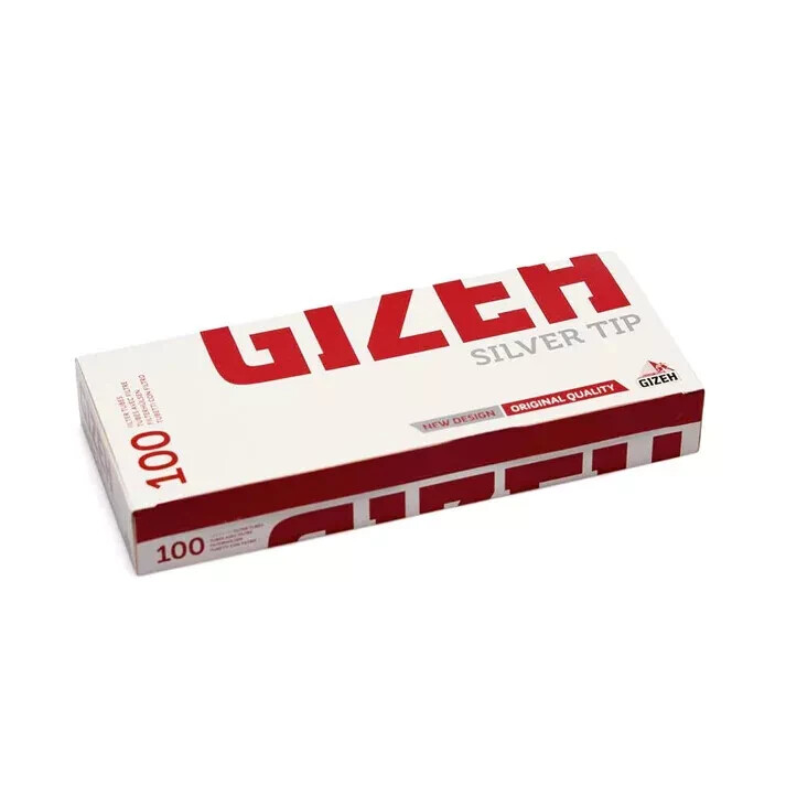 GIZEH  SILVER TUBES TIPS  NEW  100S Packs  - 100 - 1000 - 2000