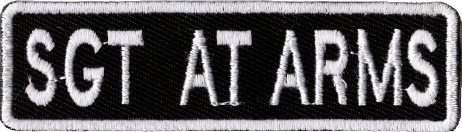 Motorcycle Vest Patches SGT AT ARMS Motorbike Jacket Riding Iron-On Sew-On Patch