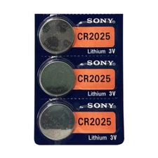 SONY CR2025 LITHIUM 3V BATTERY 3 Pcs