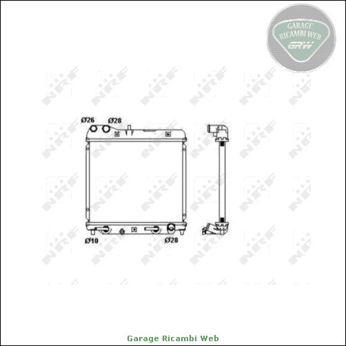 220927N-1163 Radiatore acqua per HONDA JAZZ II