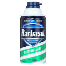 Barbasol Mens Shaving Cream Soothing Aloe 10 oz - FREE SHIPPING