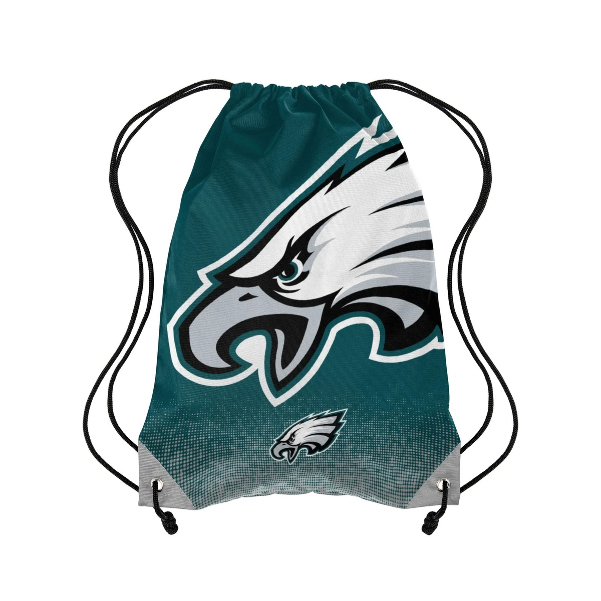 Philadelphia Eagles Knit Drawstring Bag – Tribal Design with Team Logo –Fan Gear Philadelphia Eagles Drawstring Backpack, Sports Bag  main image 2
