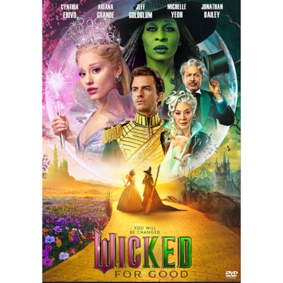 Wicked For Good DVD 2026 Musical Fantasy Drama English Sub Region Free NEW