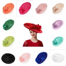 Elegant Women Fascinator Hat Balaclavas Church HeadWear Ladies Wedding Party Hat