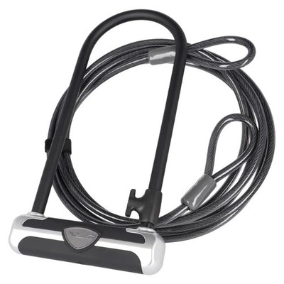 XLC Bügelschloss U-Lock Security-Level 8 115x230mm + Schlaufenkabel 120cm