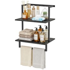 Wall Mounted Towel Rack for Bathroom Black