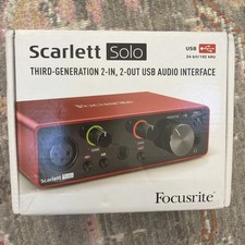 Focusrite Scarlett Solo USB Audio Interface (Gen 3)
