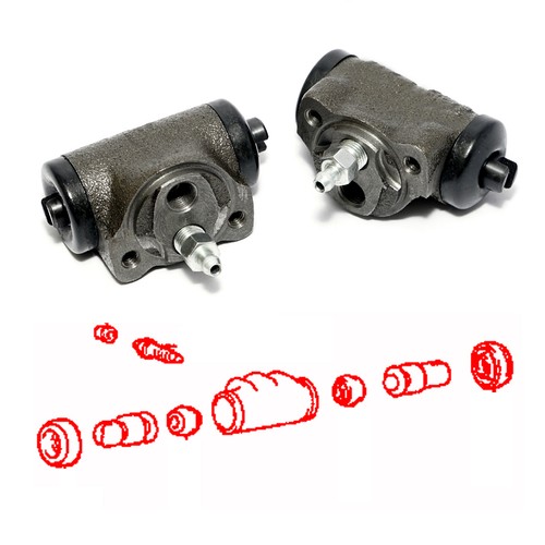 RR Wheel Brake Cylinder Pair Fit Mitsubishi Minicab Mighty Mits U14T U14TP U14V - Picture 4 of 6
