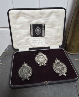 WW1 IMPERIAL GERMAN PILOT BADGE BOXED GROUP. KAMPFFLIEGER