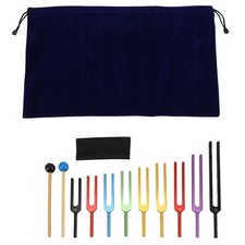 Tuning Fork Set, 9 PCS Color Tuning Forks for Healing Chakra,Sound Therapy7089