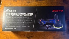 Astro Tools 30570 20V 7" Brushless Variable Speed Cordless Rotary Polisher x2