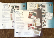 Creative Memories 12x12 White Scrapbook Pages 2  Pocket Page 1 VINTAGE Read
