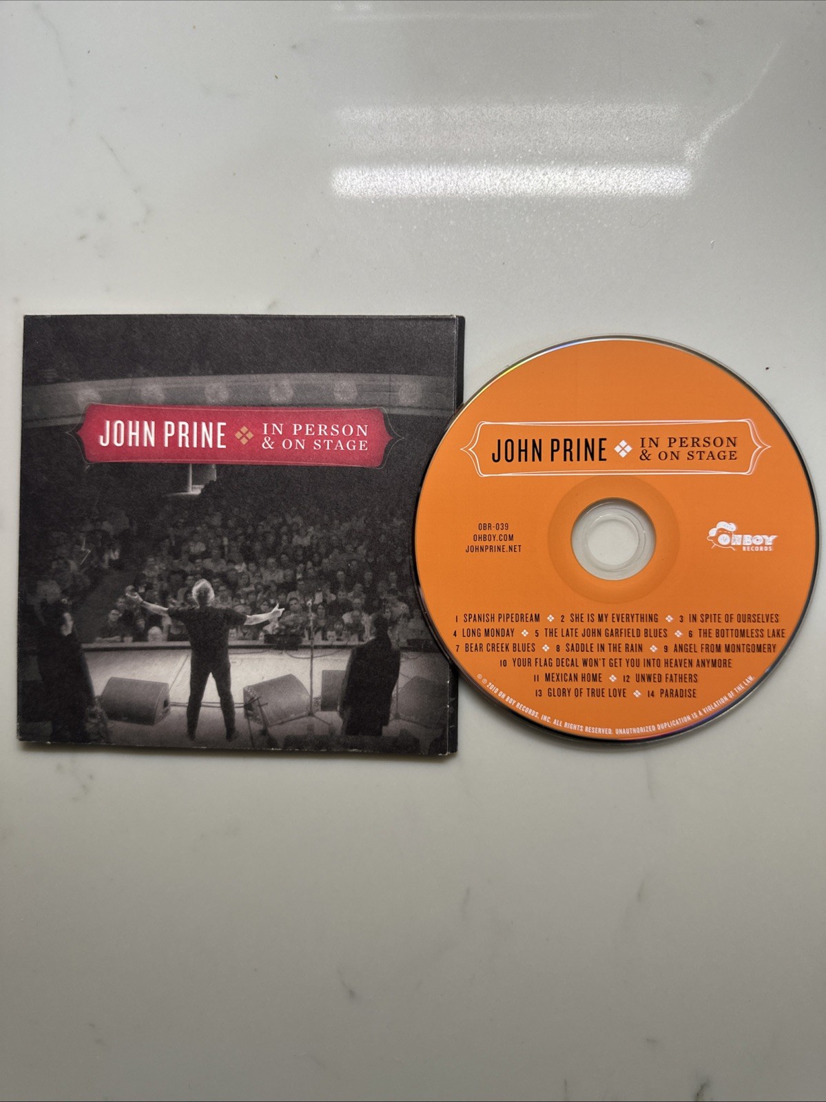 In Person & On Stage [Digipak] by John Prine [Audio CD] VGC