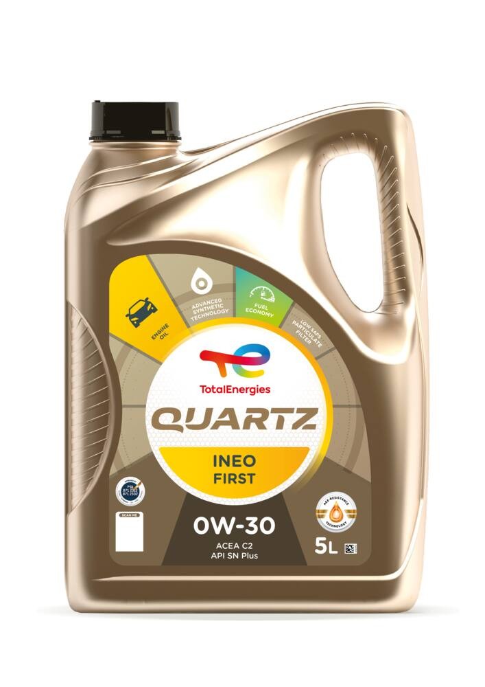 15L TotalEnergies Quartz INEO First 0W-30 Total Engine Oil - 3 x 5 Litres - Image 2