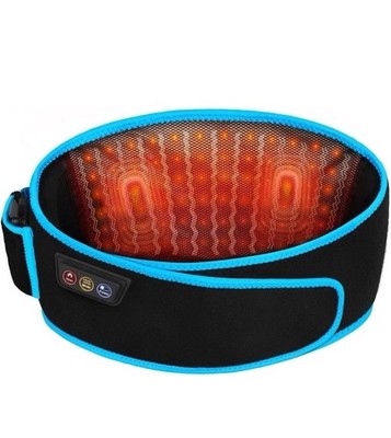 SHINE WELL Back Massager Belt Cordless, Red Light Therapy Massage Light Blue
