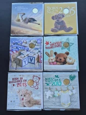 *** CANADA  LOT  OF  SIX  BORN  IN  SEALED  COIN  SETS  ***  2014  -  2019  ***