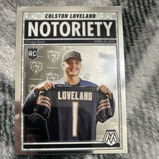 2025 Panini Mosaic Notoriety Colston Loveland Rookie #24 Chicago Bears