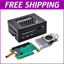Raspberry Pi 5 Metal Case with M.2 HAT  Active Cooler - Enhanced Performance