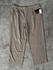 NWT New Women's Briggs New York Plus Brown Dress Pants Size 22W Stretch
