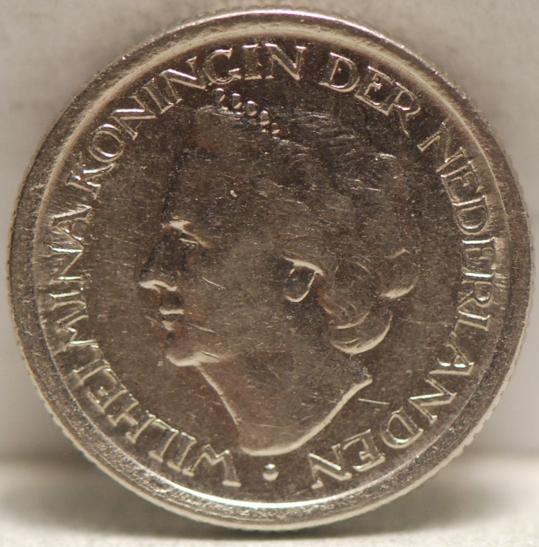 Netherlands, 1948 25 Cents, KM178, RF, NR, 7-16