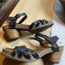 ART Alfama Sandalette Sandale Damen schwarz Gr 38 Leder Top!