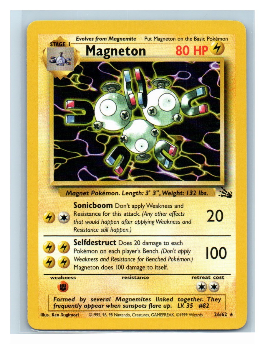 Magneton (26) Rare Fossil 26/62 LP