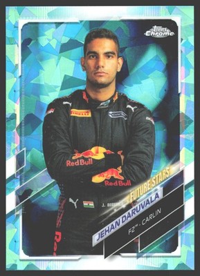 2021 TOPPS Chrome Sapphire Formula 1 67 Jehan Daruvala (Carlin) /99