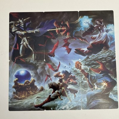 MTG Final Fantasy Art Series Garland Black Mage Lot of 6 Art Cards Square Enix