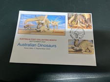 (1388) 19-8-2025 - Many Australian DINOSAUR stamp(s) on cover - 2022 (B)