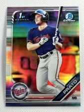 2019 1st Bowman Chrome Refractor BDC-101 Anthony Prato Minnesota Twins