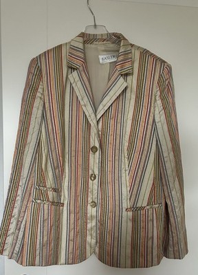 Basler Seiden Blazer Bunt Gr 46 Edel