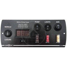 SARGENT EC30 CONTROL PANEL 10A 12V BATTERY LEVEL VOL METER CARAVAN MOTORHOME
