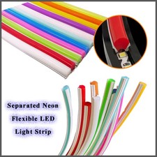 Getrennte LED Neon Flex Lichtleiste Silikon LED Streifen Stripe Lichtband Leiste