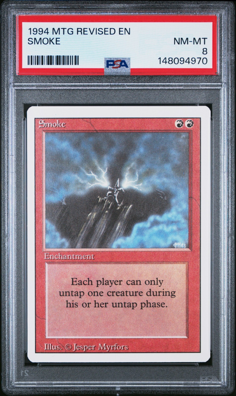 1994 MAGIC THE GATHERING REVISED EDITION SMOKE PSA 8