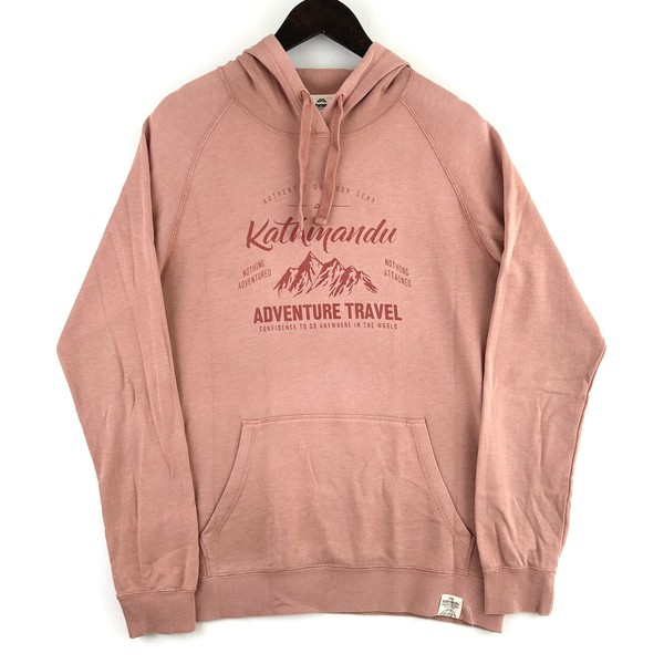 Kathmandu Earthcolours Hoodie Womens Size 12 Pink Relaxed Fit Pullover Outdoor