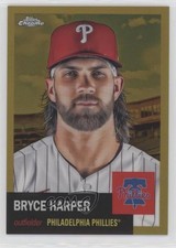 2022 Topps Chrome Platinum Anniversary Gold Refractor 38/50 Bryce Harper 2oz