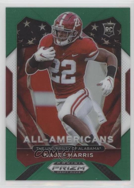2021 Panini Prizm Draft Picks All-American Green Prizm Najee Harris #193 0b3o