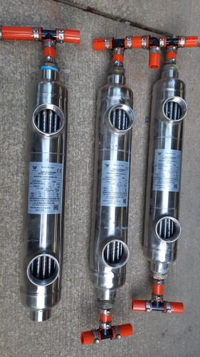 heat exchanger water to water 150k BTU each